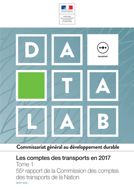 Les Comptes Des Transports En 2017 – Tome 1 – 55E Rapport De La