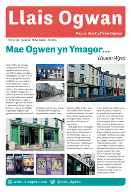 Mae Ogwen Yn Ymagor… (Ieuan Wyn)