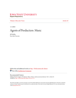 Music Jill Maltby Iowa State University