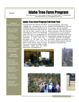 Idaho Tree Farm Program 204 E