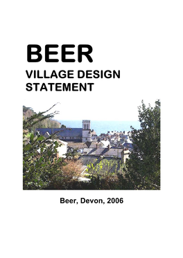 Beer Village Design Statement 22-08-06 All Images Embedded