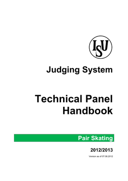 Technical Panel Handbook