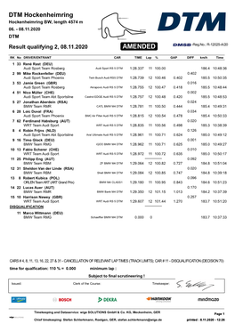 DTM Hockenheimring Hockenheimring BW, Length 4574 M 06