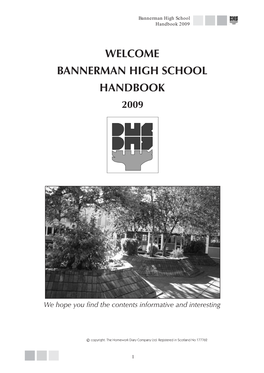 1 Bannerman High School Handbook 2009