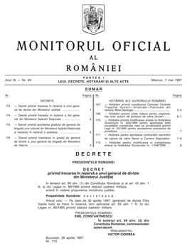 Monitorul Oficial Partea I