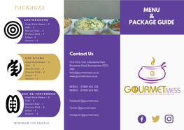 Copy of Gourmet Mess Menu