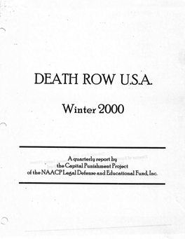 Death Row USA, Winter 2000
