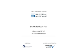 B.A.U.M. Fair Future Fund