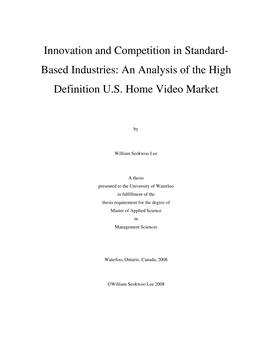 An Analysis of the High Definition US