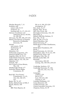 Absolute Research, 7, 11 Academic Staff Juniors Staff, 51–53 Professors