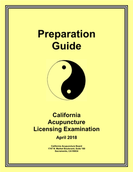 California Acupuncture Licensing Exam Preparation