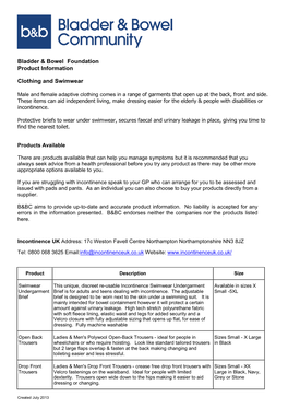 Incontact Product Information Sheet 5