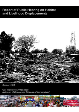 A Public Hearing on Habitat and Livelihood Displacements in Ahmedabad