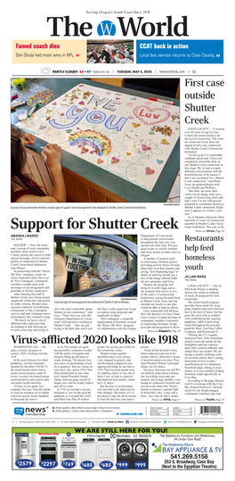 Support for Shutter Creek Tional Institution
