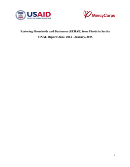 From Floods in Serbia FINAL Report: June, 2014 - January, 2015