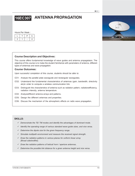 Antenna Propagation 16Ec307