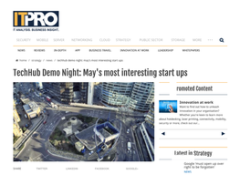 Techhub Demo Night: May's Most Interesting Start Ups | IT PRO