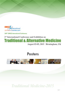 Traditional Medicine-2015 Posters