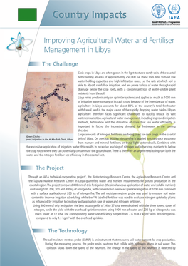 Improving Agricultural Water and Fertiliser Management in Libya