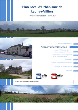 Plan Local D'urbanisme De Launay-Villiers