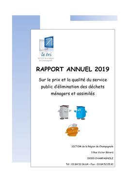 Rapport Annuel 2019