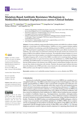 Mutation-Based Antibiotic Resistance Mechanism in Methicillin-Resistant Staphylococcus Aureus Clinical Isolates