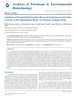 Archives of Petroleum & Environmental Biotechnology