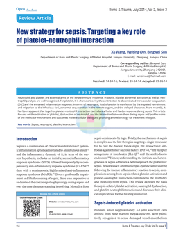 Targeting a Key Role of Platelet-Neutrophil Interaction