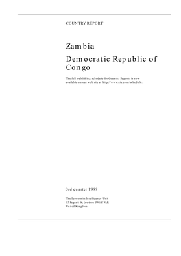 Zambia Democratic Republic of Congo