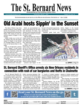 Old Arabi Hosts Sippin' in the Sunset