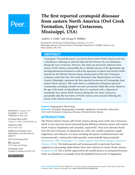 Owl Creek Formation, Upper Cretaceous, Mississippi, USA)