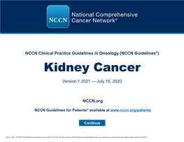 Kidney Cancer