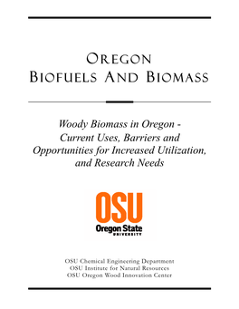 Oregon Biofuels and Biomass