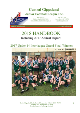 Central Gippsland Junior Football League Inc