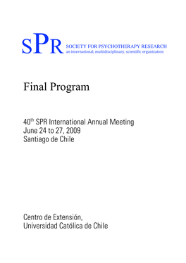 Final Program