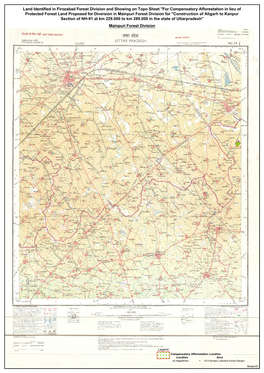 Land Identified in Firozabad Forest Division and Showing on Topo Sheet