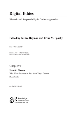 Digital Ethics Rhetoric and Responsibility in Online Aggression