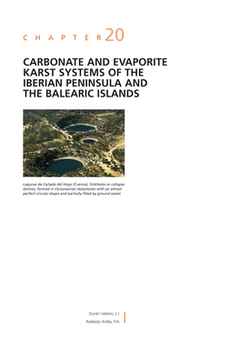 Carbonate and Evaporite Karst Systems of the Iberian Peninsula and the Balearic Islands