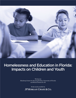 Homelessness and Education in Florida: Impacts on Children and Youth