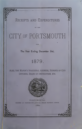 Receipts and Expenditures of the City of Portsmouth, for the Year