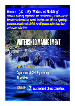 Watershed Modeling