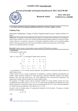 A Circulant and Block-Diagonal Splitting Method for Solving Toeplitz Systems