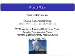 Flow of Fluids