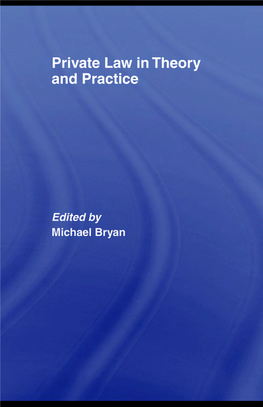 Private Law in Theory and Practice