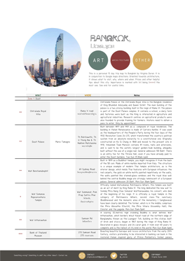 Bangkok Architecture Guide 2020