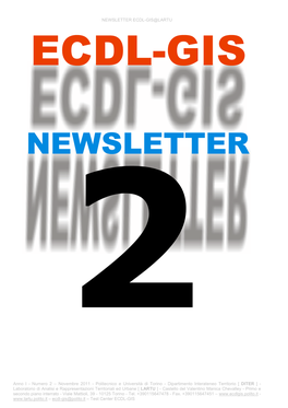 Newsletter Ecdl-Gis@Lartu Ecdl-Gis