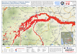 Overview of Flood Waters in Buriram, Nakhon Ratchasima & Surin Province, Thailand