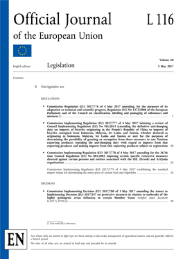 Commission Implementing Regulation (EU)