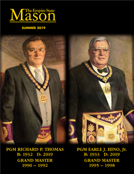 Pgm Richard P. Thomas B: 1932 D: 2019 Grand Master 1990