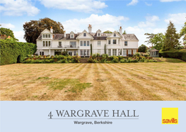 4 WARGRAVE HALL Wargrave, Berkshire Ground Floor Riverside Apartment